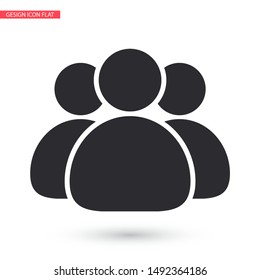 Illustration of crowd of people icon . Lorem Ipsum Illustration design