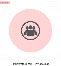 Illustration of crowd of people icon . Lorem Ipsum Illustration design