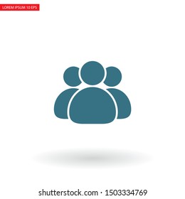 Illustration of crowd of people icon . Lorem Ipsum Illustration design