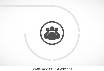 Illustration of crowd of people icon . Lorem Ipsum Illustration design