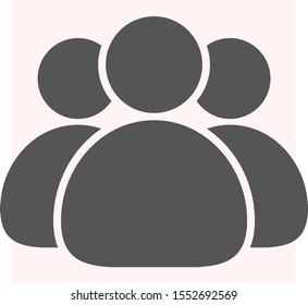 Illustration of crowd of people icon . Lorem Ipsum Illustration design