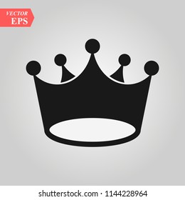 Illustration of crown icon on white background eps 10