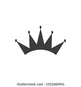 Illustration of crown icon on white background
