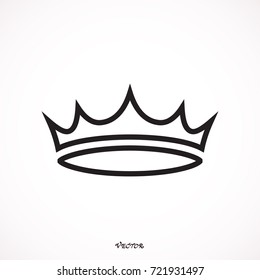 Crown Icon Single High Quality Outline Stock Vector (Royalty Free ...