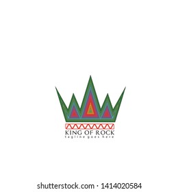 Illustration crown logo sign vector for company colorful symbol