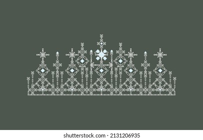 illustration crown tiara women with glittering precious stones