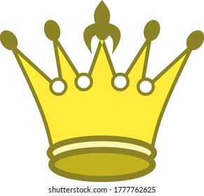 Illustration Crown Vector Image Gold Crown Stock Vector (Royalty Free ...
