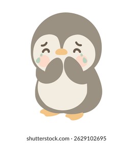 Ilustração de um animal de Crying Penguin