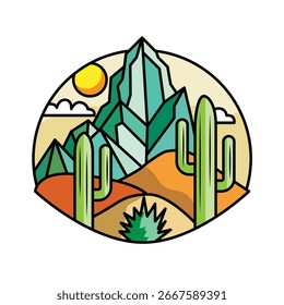 La ilustración de Crystal Desertcore