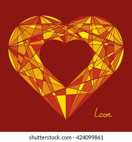 Illustration of the crystal heart