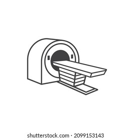 illustration of ct scan, medical scan, vector art.