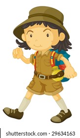 Illustration Of A Cub Scout In Uniform