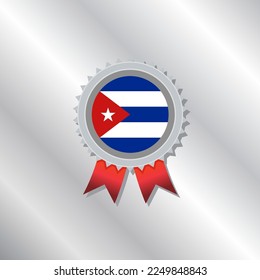 Illustration of Cuba flag Template