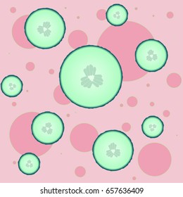 Illustration of cucucmbers