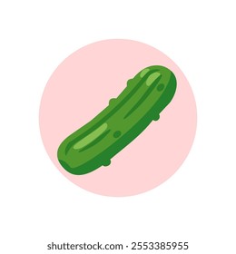 illustration of a cucumber cartoon icon