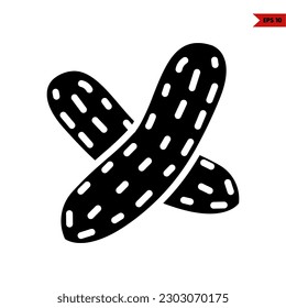 illustration of cucumber glyph icon 