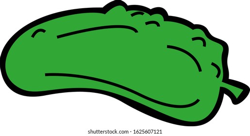 illustration of cucumber icon, sticker,tshirt print, vector illustration