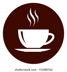 Illustration of cup circle icon concept