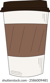the illustration of a cup of coffee.