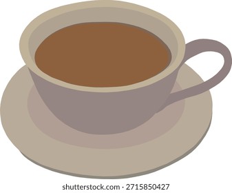 Ilustração uma xícara de café 