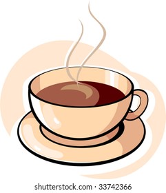 Illustration of a cup of coffee	