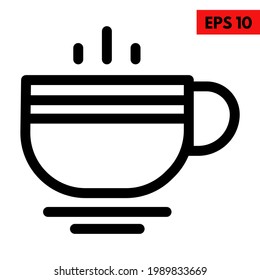 Ilustración del icono de una taza de café