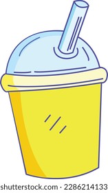 illustration of cup for cold drink