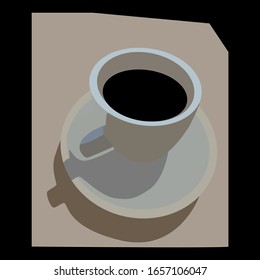 Illustration of a cup espreso