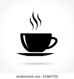 Illustration of cup icon on white background