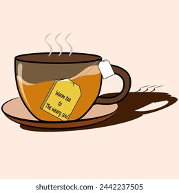 ilustración de una taza de té vector