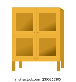 Illustration of cupboard for commercial promotion or decoration work