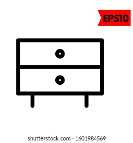 illustration of cupboard flat icon