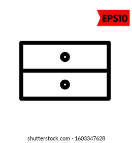 illustration of cupboard flat icon