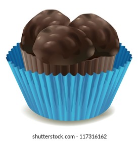 illustration of a cupcake on a white background