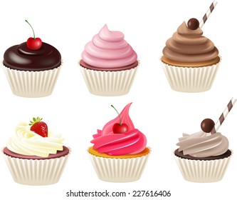 Illustration of cupcakes