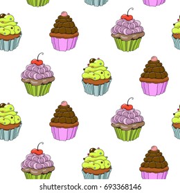 Illustration of cupcakes