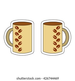 illustration of cups icon