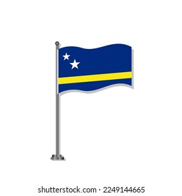 Illustration of Curacao flag Template