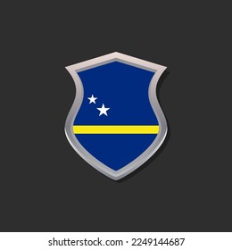 Illustration of Curacao flag Template