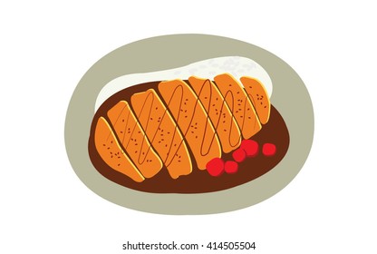 an illustration of curry rice