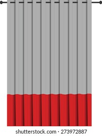 illustration of  curtains