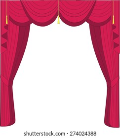 illustration curtains