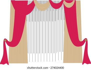 illustration curtains