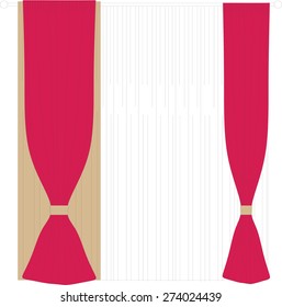 illustration curtains