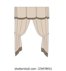 illustration curtains