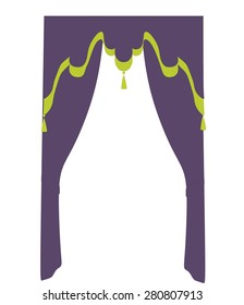 illustration curtains