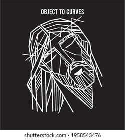 illustration in curves for different uses, editable files and easy to use, usually used for laser cutting.