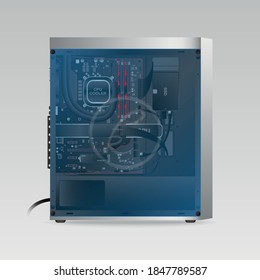 Illustration of a Custom Gaming PC