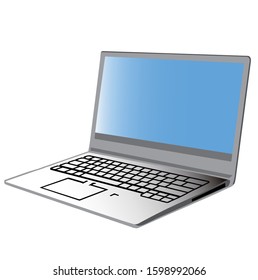 
Illustration cut of laptop computer that can be used for business etc.