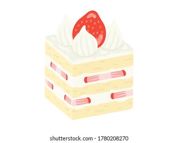 ショートケーキ いちご のベクター画像素材 画像 ベクターアート Shutterstock